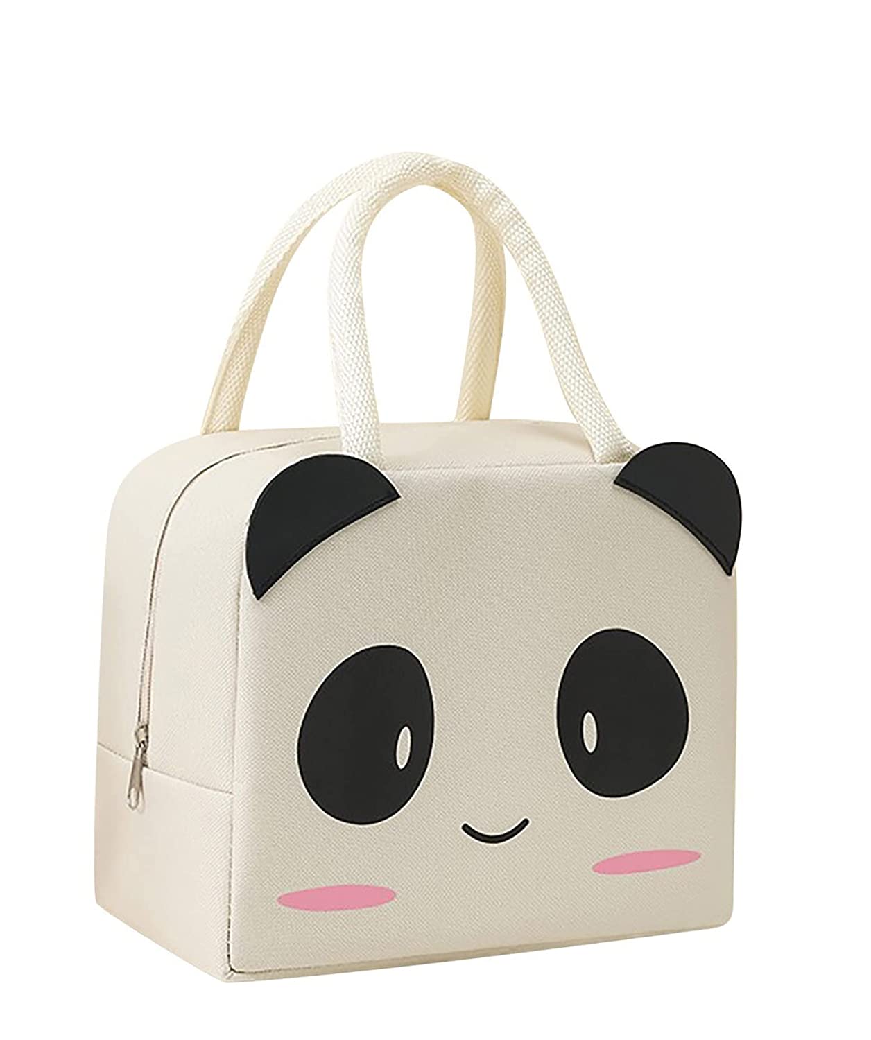Panda Printed Insulated Reusable Lunch Bag