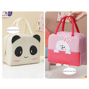 Panda Printed Insulated Reusable Lunch Bag