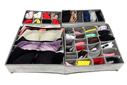 Foldable Storage Box Drawer Divider Organizer Set of 4