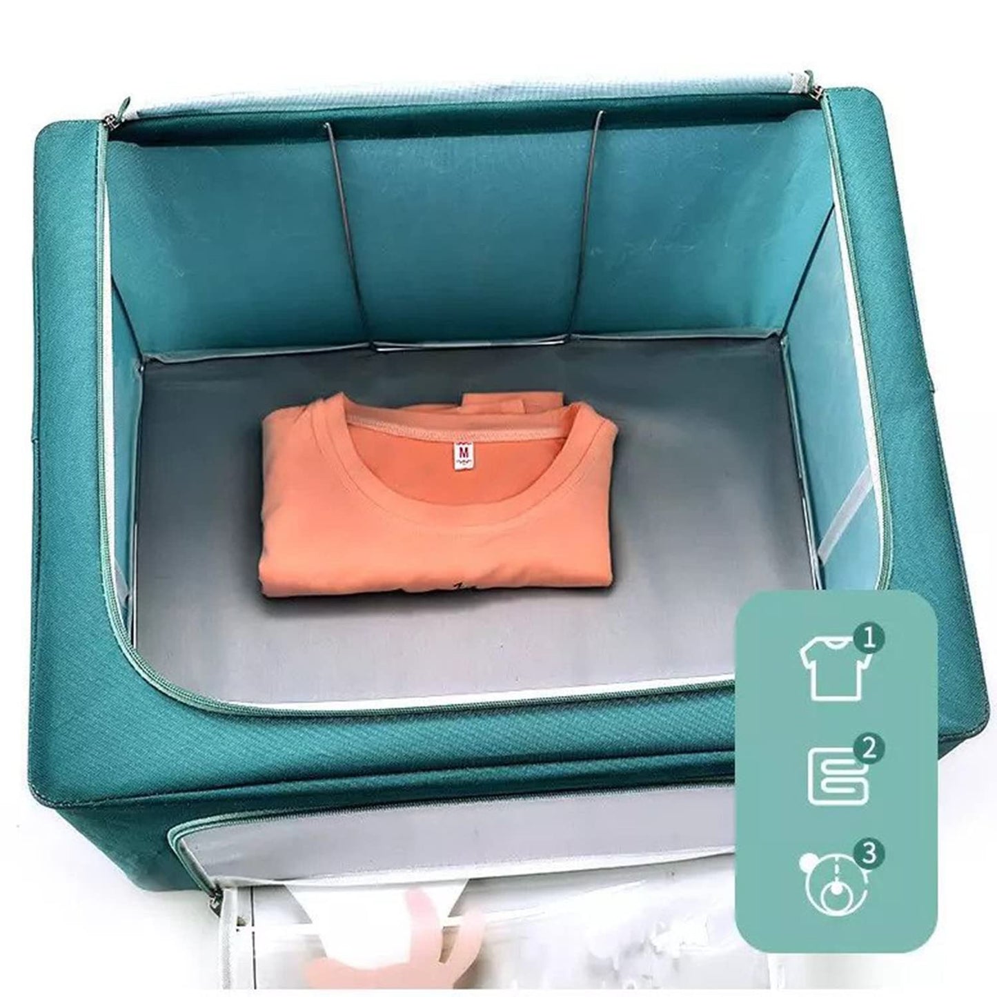 Large Capacity Foldable Clothing Storage Box - Hippo