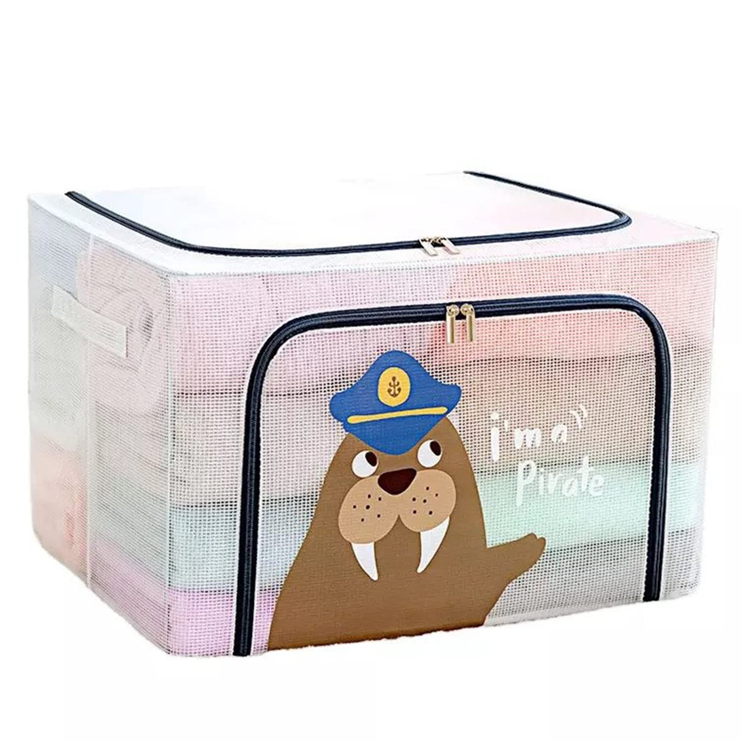 Large Capacity Transparent Foldable Clothing Storage Box - Seal