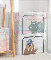 Large Capacity Transparent Foldable Clothing Storage Box - Seal