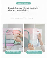 Large Capacity Transparent Foldable Clothing Storage Box - Seal