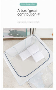 Large Capacity Transparent Foldable Clothing Storage Box - Seal