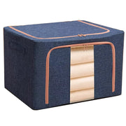 Clothing Storage Box with Steel Frame Support