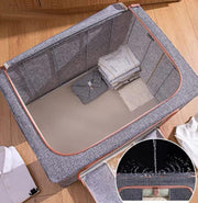 Clothing Storage Box with Steel Frame Support