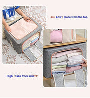 Clothing Storage Box with Steel Frame Support