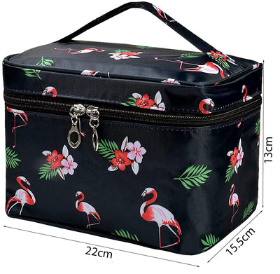 Portable Makeup Bags for Women Girls, Large Zipper Cosmetic Case, Cosmetic Accessories Organizer