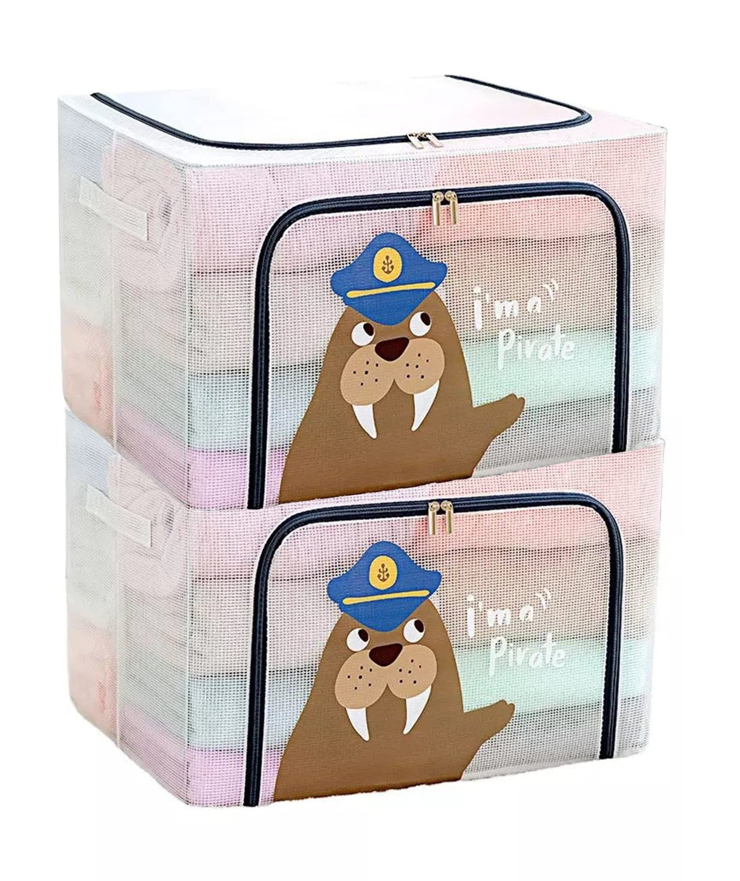 Large Capacity Transparent Foldable Clothing Storage Box - Seal