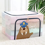 Large Capacity Transparent Foldable Clothing Storage Box - Seal