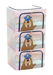 Large Capacity Transparent Foldable Clothing Storage Box - Seal