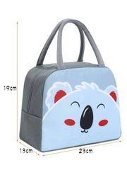 Kids Printed Insulated Reusable Lunch Bag Tote Bag