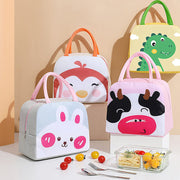 Kids Printed Insulated Reusable Lunch Bag Tote Bag
