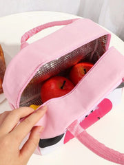 Kids Printed Insulated Reusable Lunch Bag Tote Bag