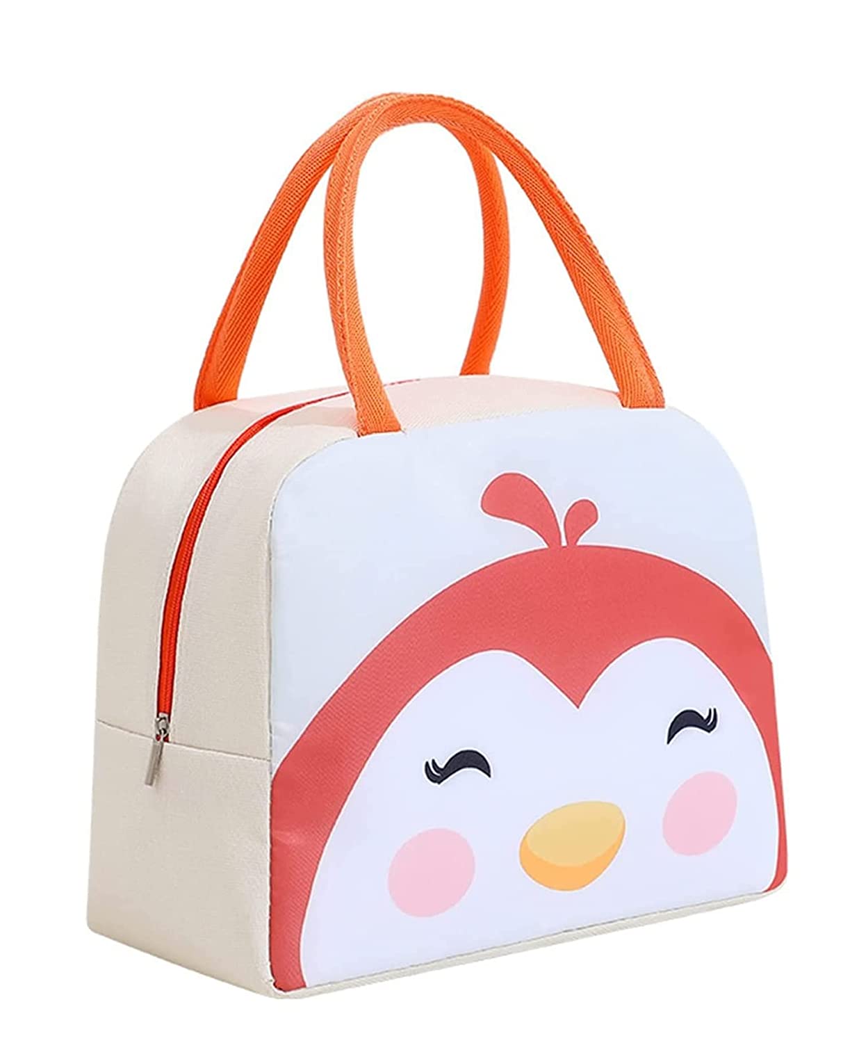 Kids Printed Insulated Reusable Lunch Bag Tote Bag