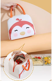 Kids Printed Insulated Reusable Lunch Bag Tote Bag