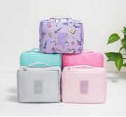 Multifunctional Large Capacity Portable Printed Makeup Brush Organizer Kit