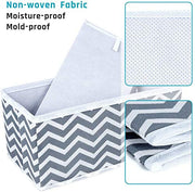Set of 6 Foldable Storage Box Drawer Divider Organizer Basket Bins