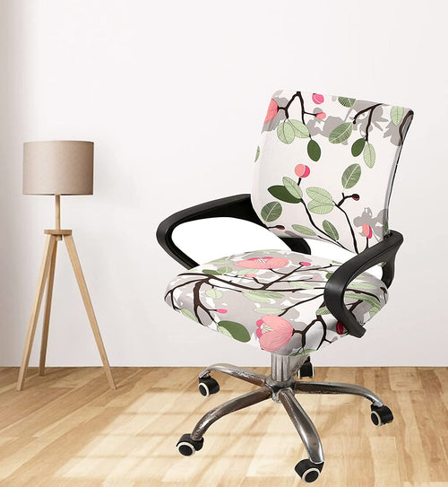 Floral Printed Computer Office Chair Cover