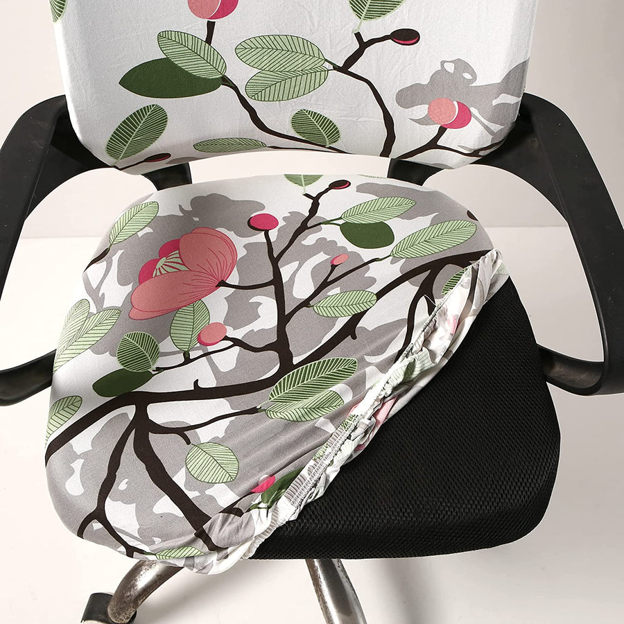 Floral Printed Computer Office Chair Cover