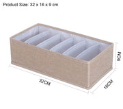 Foldable Wardrobe Clothes Closet Organizer, Save Space Clothing Storage Bins - Linen