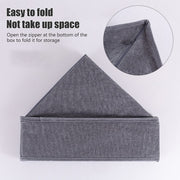 Foldable Wardrobe Clothes Closet Organizer, Save Space Clothing Storage Bins - Linen
