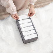 Foldable Wardrobe Clothes Closet Organizer, Save Space Clothing Storage Bins - Linen