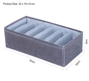 Foldable Wardrobe Clothes Closet Organizer, Save Space Clothing Storage Bins - Linen