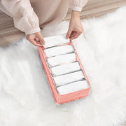 Foldable Wardrobe Clothes Closet Organizer, Save Space Clothing Storage Bins - Linen