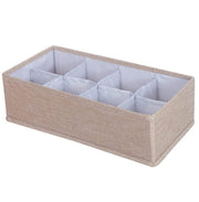 Foldable Wardrobe Clothes Closet Organizer, Save Space Clothing Storage Bins - Linen