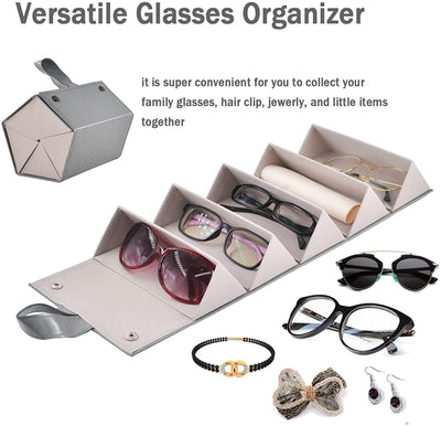 5 Slots Foldable Sunglasses Organizer