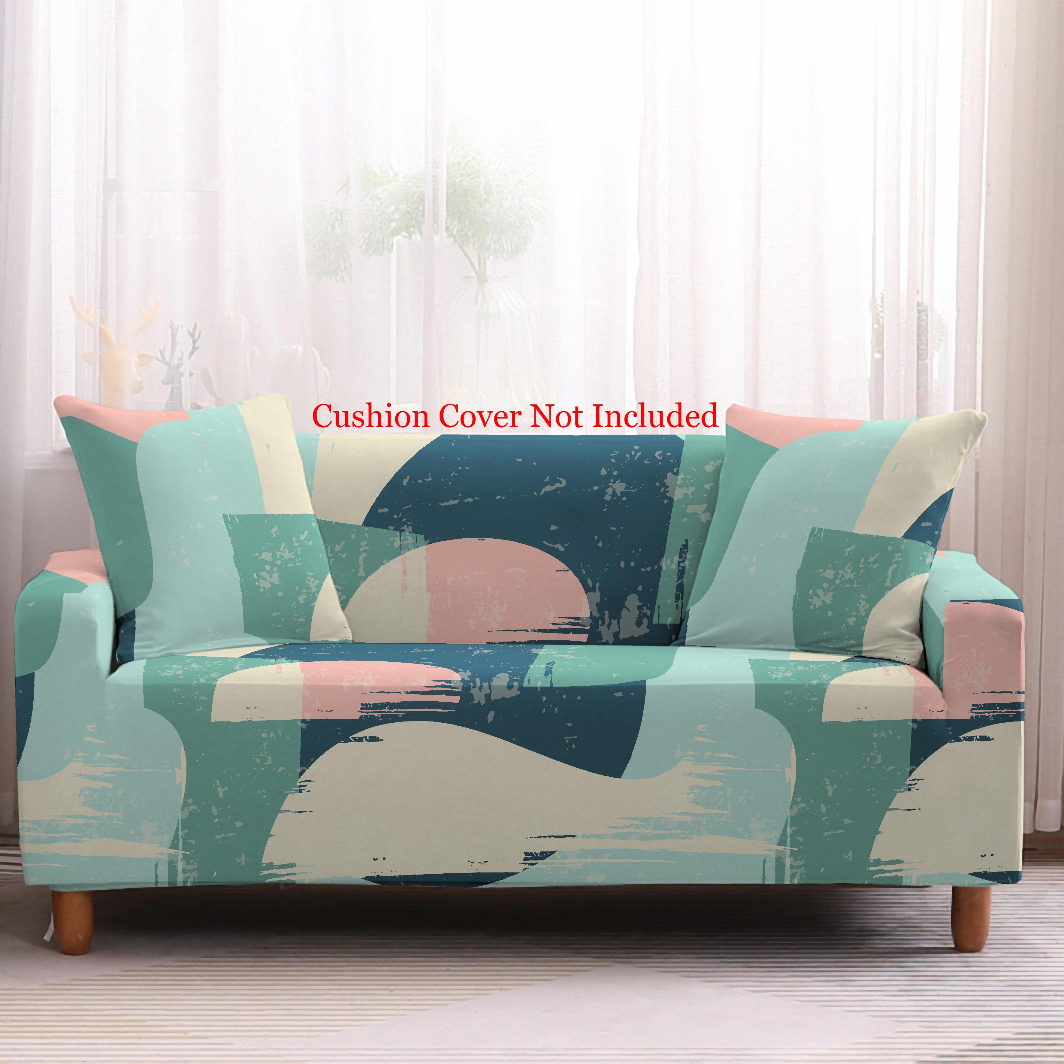 Printed Sofa Cover - Green Art