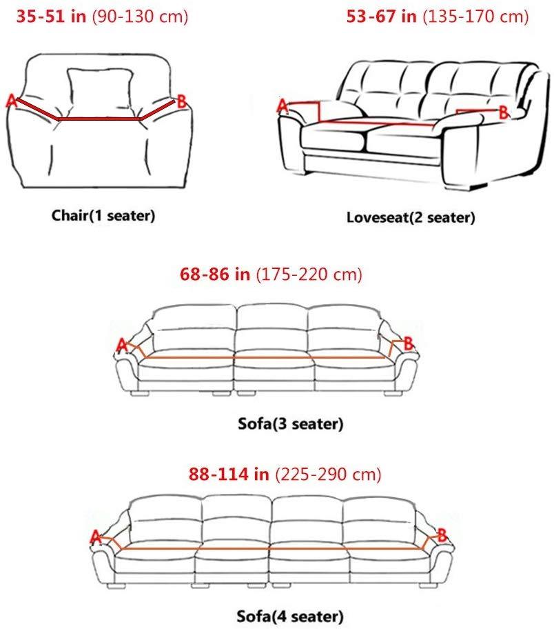 Printed Sofa Cover - Black Branch