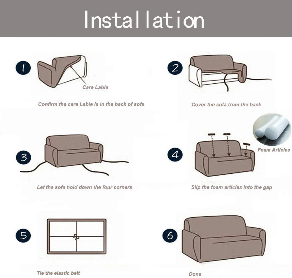 Printed Sofa Cover - Black Branch