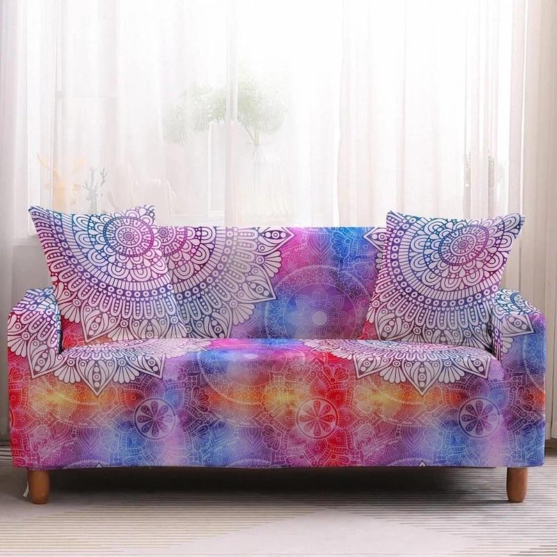 Bohemian Print Sofa Cover - Crecent
