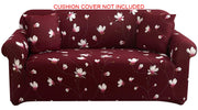 Printed Sofa Cover - Wine Floral
