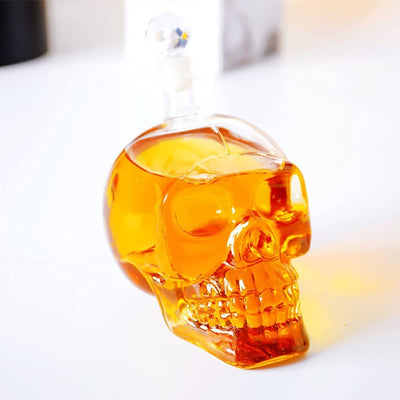 Skull Glass Decanter | Liquor Wine Gifts - Transparent