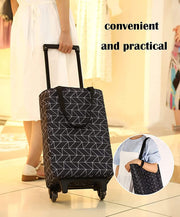 Shopping Cart with Wheels Oxford Fabric Trolley Bag