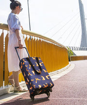 Shopping Cart with Wheels Oxford Fabric Trolley Bag