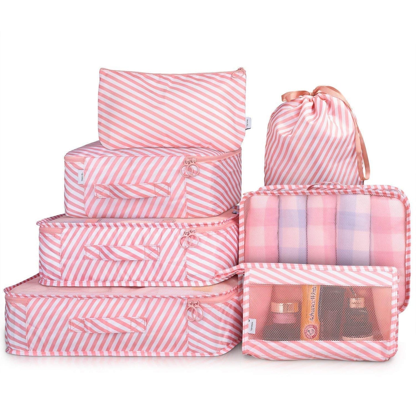 Packing Cubes With Pouch & Toiletry Bag (Set of 7)