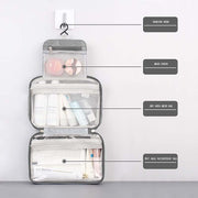 Hanging Travel Toiletry Organizer Bag with Hanging Hook for Men