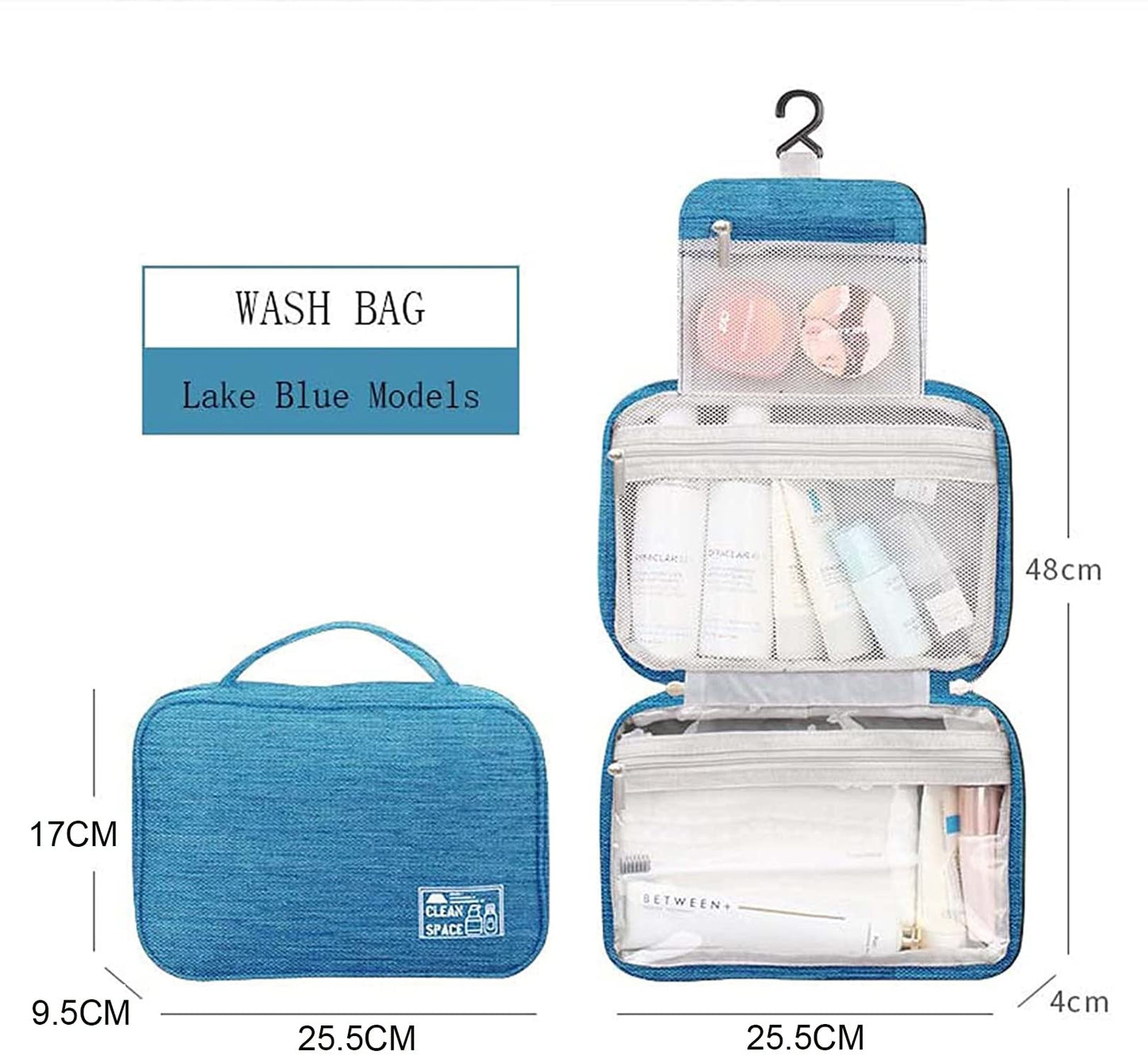 Hanging Travel Toiletry Organizer Bag with Hanging Hook for Men