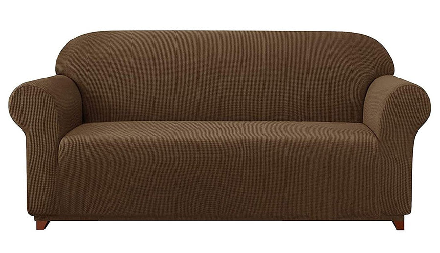 Jacquard Sofa Slipcover - Brown
