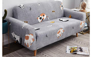 Printed Sofa Cover - Grey Cat
