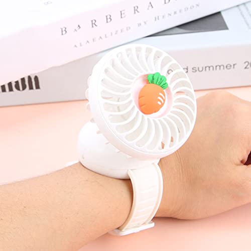 Mini USB Rechargeable Wrist Fan for Kids, Folable Watch Fan with Comfortable Wrist Strap