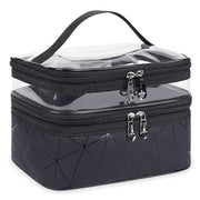 Makeup Bags Double Layer Travel Cosmetic Cases