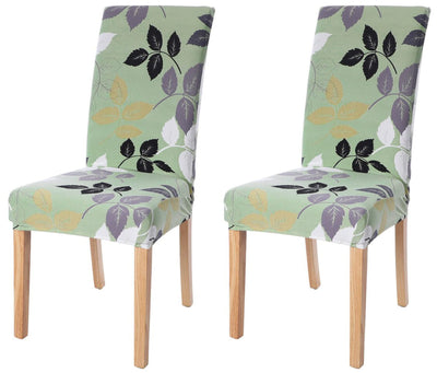 Elastic Chair Cover - Lime Green Flamingo