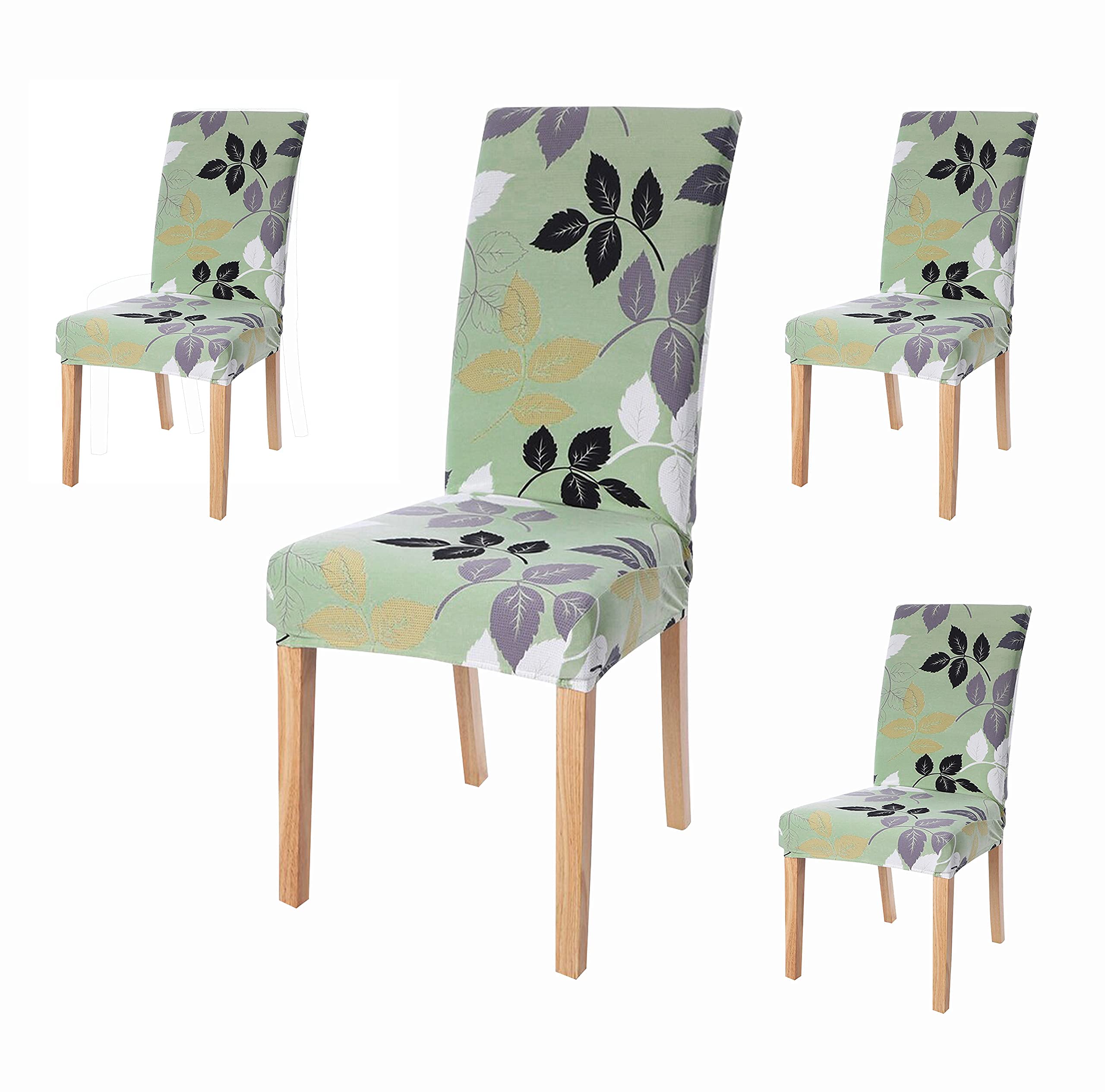 Elastic Chair Cover - Lime Green Flamingo
