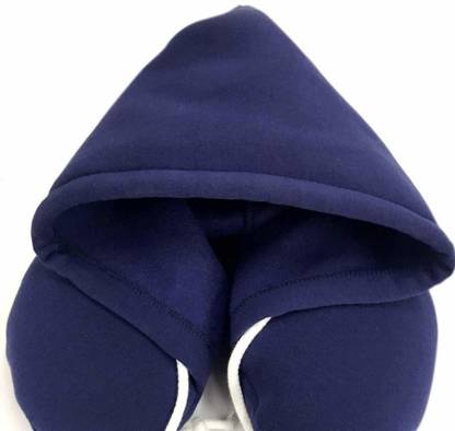 Travel Neck Hoodie Pillow with Ear Plugs And Eye Mask