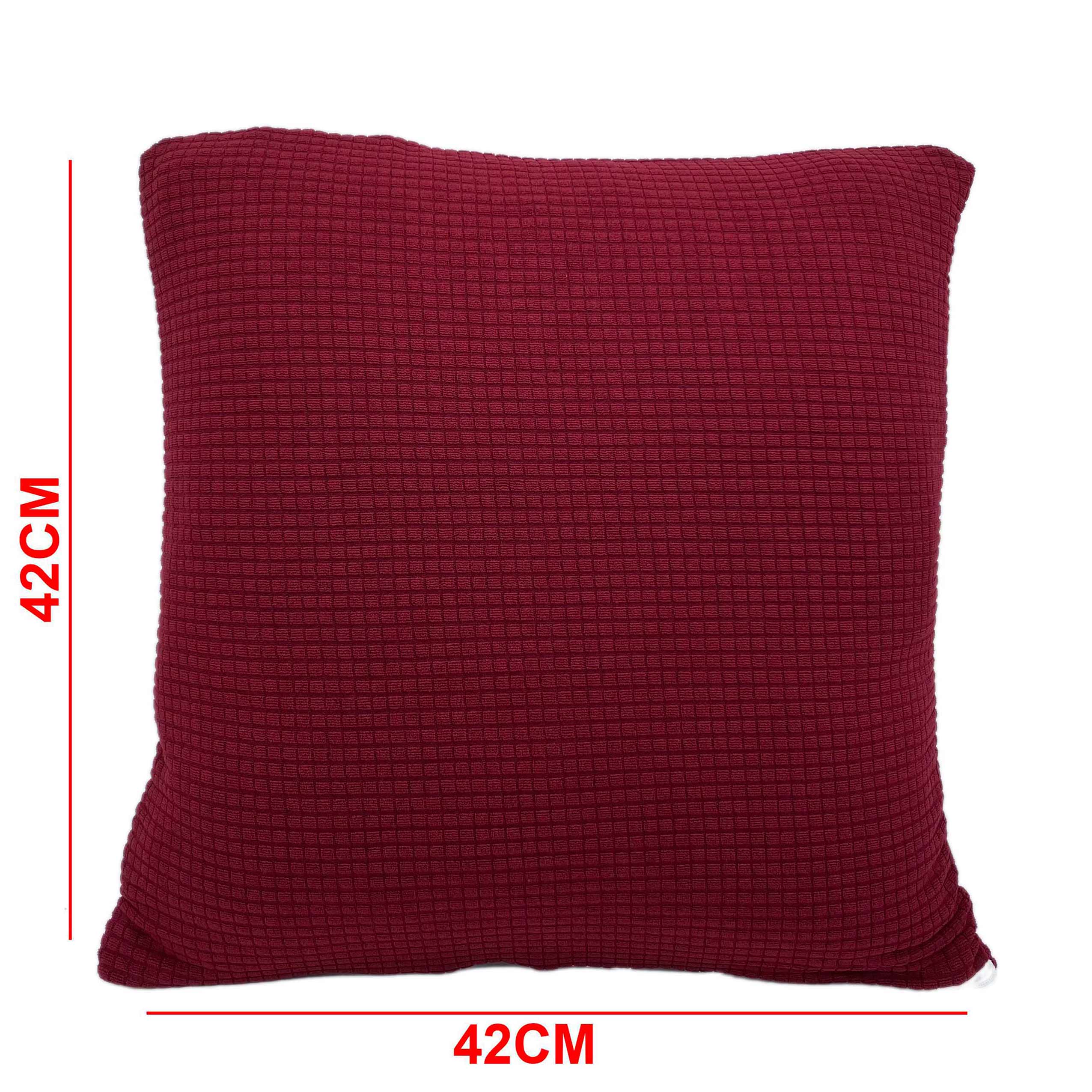 Jacquard Sofa Slipcover - Wine